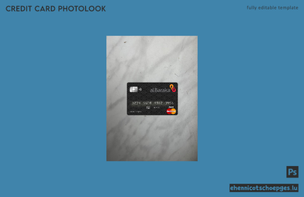 Bahrain Al Baraka Bank Mastercard Fotoansicht Beispielvorschau